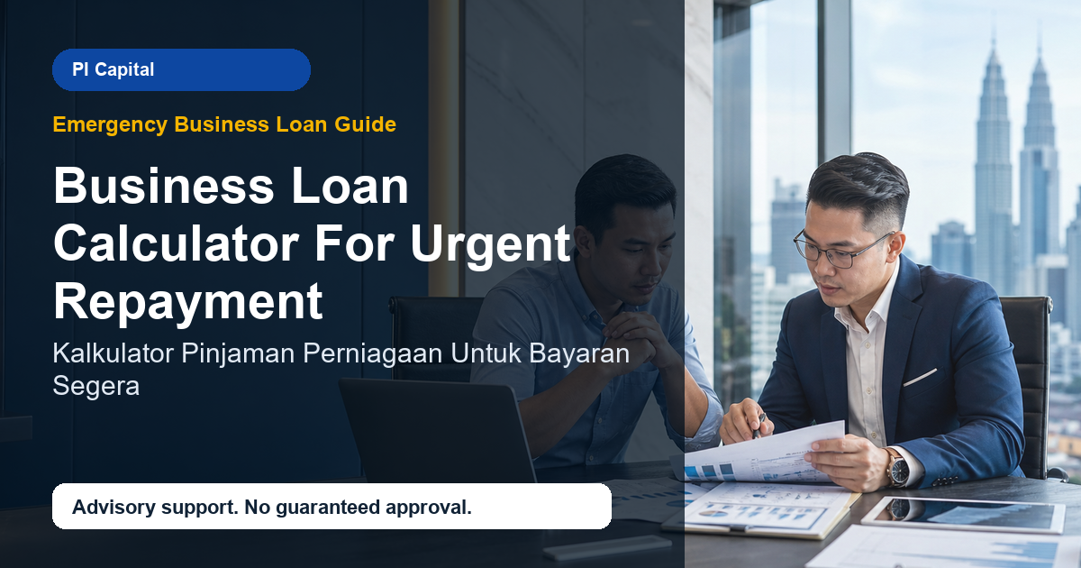 Perbincangan nasihat Kalkulator Pinjaman Perniagaan Untuk Bayaran Segera di Malaysia