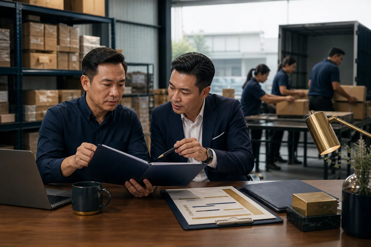 Malaysian SME owner reviewing an approved bank facility and bridge timeline