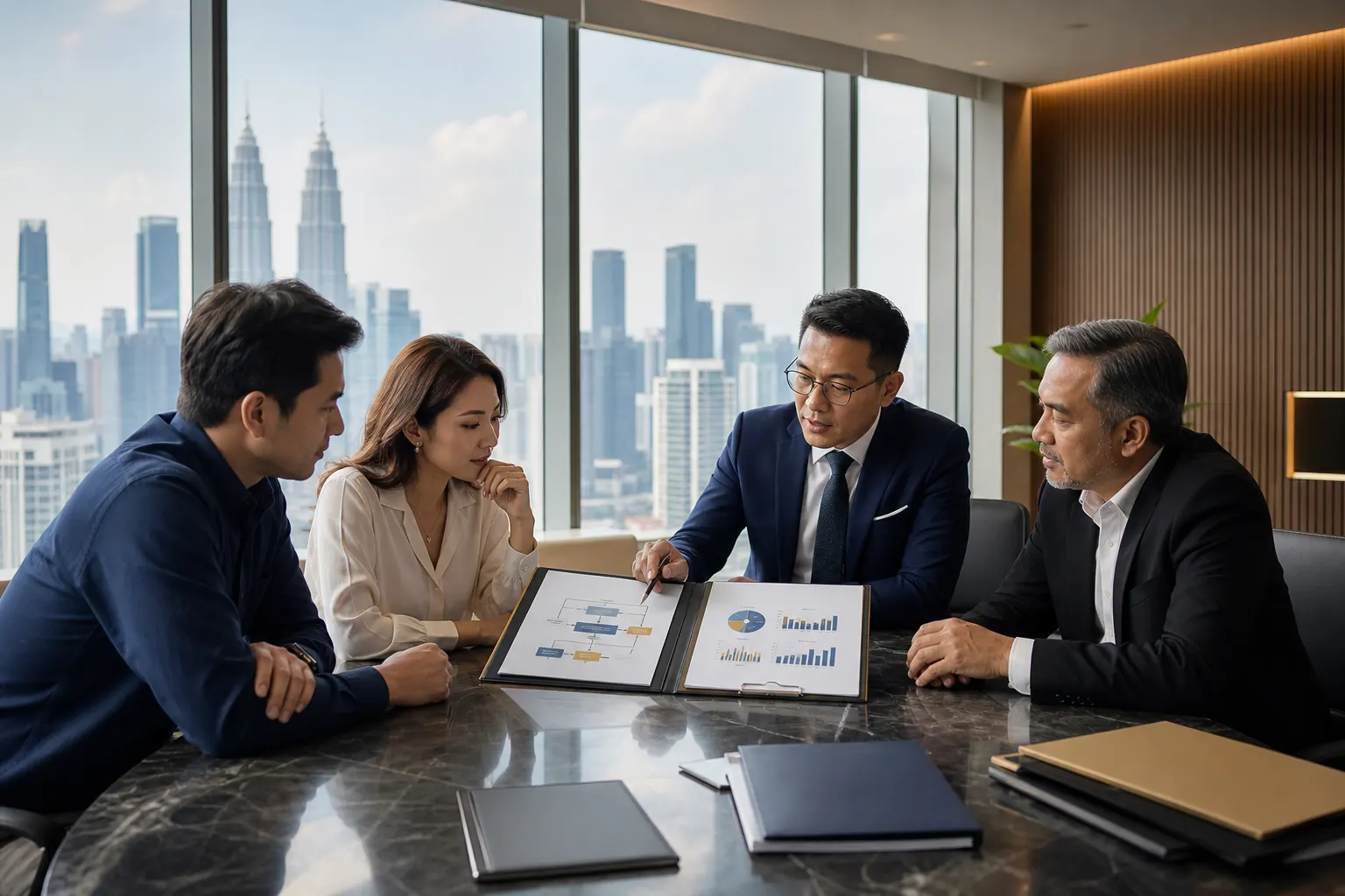 Malaysian SME directors comparing government-supported and bank financing routes